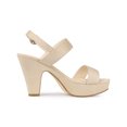 thumbnail image 3 of BLISSFUL STEP Women's Slingback Platform Chunky Heeled Sandals, 3 of 7
