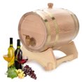 thumbnail image 1 of Oak Barrel, Handmade Durable 5L Wine Barrel, For Beer Whiskey Rum Port Wine Red Home Bar, 1 of 8