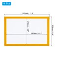 thumbnail image 2 of Unique Bargains A4 Magnetic Sign Holder, 4 Pack Magnetic Display Frame Self-Adhesive Picture Frame for Refrigerator, Yellow, 2 of 7
