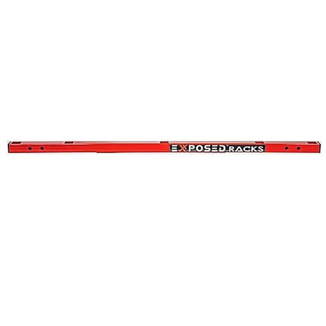 Exposed Racks Roof Rack Cross Bar 8-00-9753-RD O Land; 40 Inch Length; With Offset Holes; Red; Single