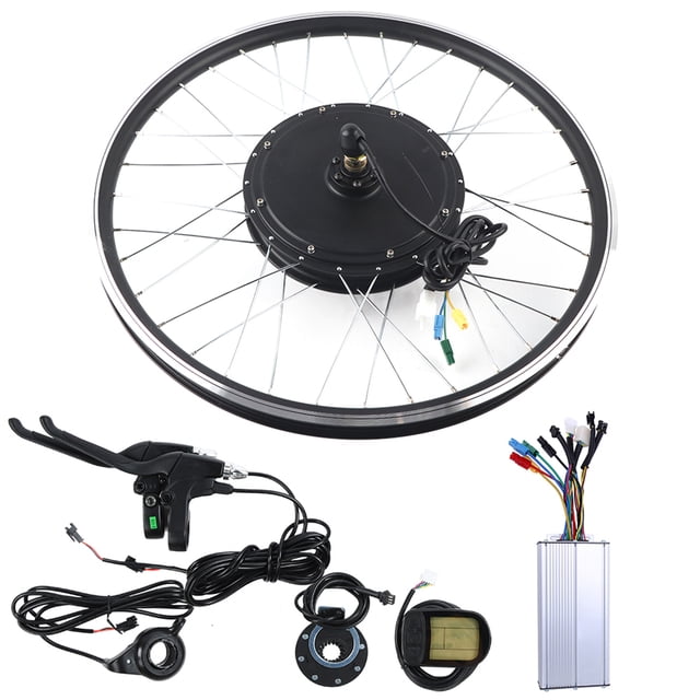 Mountain Bike Conversion Kit, Mountain Bike Motor Kit 26in Wheel KT LCD5 Meter Powerful Controller For DIY E Bike Conversion Front Drive,rear Drive Rotating Flywheel,rear Drive