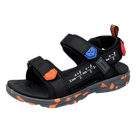 Big Kid Boys Sandal Sandals Boy 2 Children Shoes Beach Sandals Light Boy Sandals Big Children Soft Bottom Boy Beach Shoes Male Sandal(Black,6.5)