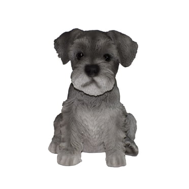 Garden Decor Animal Statue Schnauzer Puppy