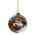 thumbnail image 1 of TIELUTT Elegant Shatterproof for Festive Holiday with Assorted Sparkling Designs to Trees with Lights Stained Glass Cat Window Hangings Swing Car Pendant Decorative Glass Beads Hanging Door Beads, 1 of 8