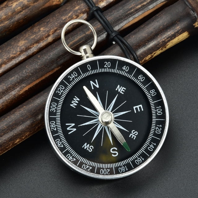 Survival Compass for Hiking & Navigation - Durable Aluminum Baseplate with Precision Needle - Essential Outdoor Gear for Camping Backpacking Emergency