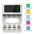 thumbnail image 1 of Multi-slot Intelligent Battery Charger Rechargeable Li-ion Battery Quick Charger 18350 18500 18650 AAA Li-Ion Rechargeable, 1 of 9