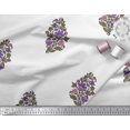 thumbnail image 3 of Soimoi Polyester Crepe Fabric Leaves & Floral Block Print Sewing Fabric Yard 42 Inch Wide, 3 of 3