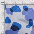 thumbnail image 2 of oneOone Polyester Spandex Blue Fabric Abstract Organic Shape Craft Projects Decor Fabric Printed By The Yard 56 Inch Wide, 2 of 4