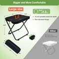 thumbnail image 2 of Tabouret de Camping, Tabouret Pliant Portable, Tabouret de Randonnée Ultraléger en Aluminium Adapté à la Pêche, à la Randonnée, au BBQ, aux Événements en Plein Air (Vert), 2 of 7
