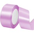 thumbnail image 1 of ORUYROP 1-1/2 Inch Wide Double Face Satin Ribbon-25 Yards，Gift Bag Decoration Wedding Chair Back Handmade Bow (Mist Purple), 1 of 7