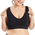 thumbnail image 4 of Women‘s 3 Piece Support Tank Top Ribbed Seamless Removable Cups Workout Exercise Sport Bra, 4 of 6
