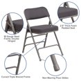 thumbnail image 2 of Flash Furniture Hercules Series Gray Fabric Metal Folding Chair, 2 of 9