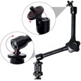 thumbnail image 2 of WANBY 11 Inch Articulating Friction Magic Arm Adjustable w/Hot Shoe Mount 1/4'' Tripod Screw for DSLR Camera Rig, LCD, 2 of 5