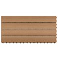 thumbnail image 2 of vidaXL Tuiles de Terrasse 6 Pcs WPC 60x30 cm 1,08 M2 Marron, 2 of 4