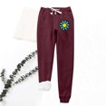 thumbnail image 1 of Mefallenssiah Women'S Printing Leggings with Elastic Drawstring Pockets Thick Warm Pants, 1 of 1