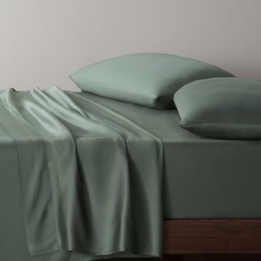 Allswell 300 Thread Count Soft & Silky 4-Piece Viscose from Bamboo Sateen Sheet Set