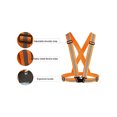 thumbnail image 3 of Reflective Vest Running Gear 2Pack, High Visibility Adjustable Safety Ves - Green & Orange + Orange, 3 of 6