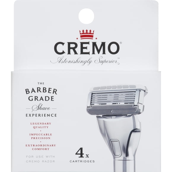 Cremo Astonishingly Superior Razor Refills, (4 Pack)