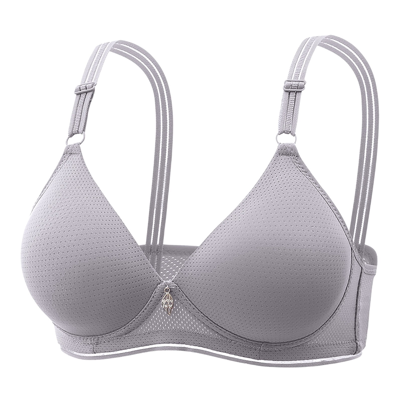 Kcodviy Soutien-Gorge de Sport pour Femmes en Dentelle avec Boutons au Dos, Bonnets Gainants, Bretelles Ajustables, Armatures, Bretelles pour Femmes, Grande Taille, Armatures, Soutiens-Gorge pour Femmes, Soutien-Gorge