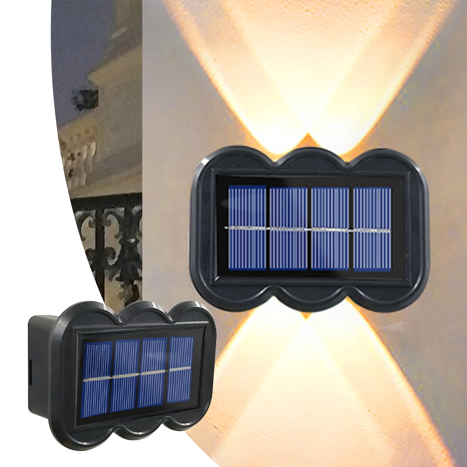 Aidoshy LED Outdoor Solar Lights, Land-scape Spotlights, Garden Lights, Wireless Solar Powered Outdoor Lights/Lighting For Yard, Walkway,Solar Street Lights Outdoor