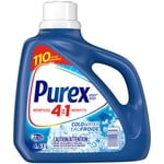 Purex 4 en 1 Détergent concentré de blanchisserie liquide, eau froide, 4.43 Des litres, 110 Charges de lavage