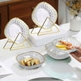 thumbnail image 1 of LSLJS Household Spit Bones Plates Dining Table Garbage Bones Plates for Fruit Snacks Dried Fruit Snack Plates Lights Luxurys Desktop Small Dishs Plates Kitchen Utensils & Gadgets, 1 of 6