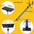 thumbnail image 3 of Hanging Cabinet Support Rod, Extendable Robust 50-115cm Hanging Cabinet Support Pole Stainless Steel Nylon 2Pcs Easily Adjusting With 4 Plate For Ceiling, 3 of 8