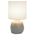 thumbnail image 2 of All the Rages LT2060-WHT Lampe en Béton Géométrique au Design Simple, Blanc, 2 of 6