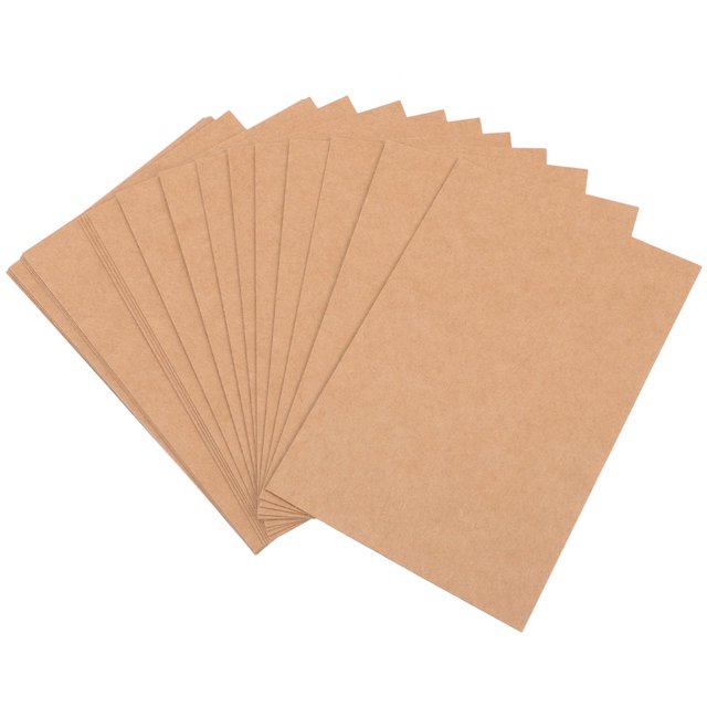 MesaSe Blank Jam DIY Cards Note Accessory Paper Cardstock Brown Kraft Double Sided 80 Pcs