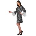 thumbnail image 2 of Moomaya Printed Short Robes For Women Cotton Robes For Women With Lace Trim, 2 of 6
