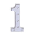 thumbnail image 1 of Alphabet Lumières Numériques LED Blanches en Plastique Debout Suspendu 1, 1 of 4