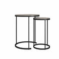 thumbnail image 2 of Ameriwood Home Camdale 4-Piece Nesting Coffee and End Table Bundle, Gray Oak w/ Black Meta, 2 of 9