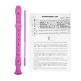 thumbnail image 2 of Descant Recorder, 8 Hole Versatile Soprano Recorder Small  for Students for Classroom Playing Rose Red,Cyan,Blue,Coffee, 2 of 7