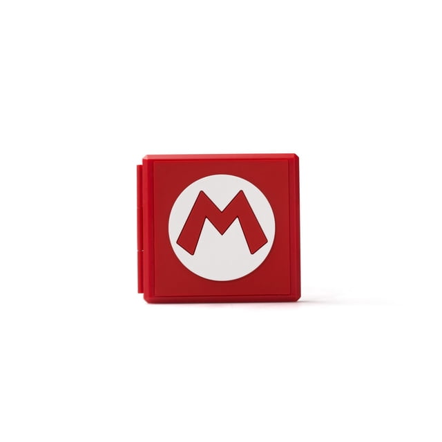 PowerA Étui de Cartes de Jeu Premium pour Nintendo Switch - Étui compact Mario Rouge avec Illustration Mario, Range jusqu'à 12 Cartes de Jeu Nintendo Switch (Non Incluses) et 12 Cartes micro SD dans des Fentes en Caoutchouc Ajustées avec Fermeture à Pression pour une Portabilité en Déplacement; Utilisé Souvent comme Petit Organisateur de Voyage pour Cartouches et Accessoires.