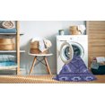 thumbnail image 2 of Ahgly Company Machine Washable Indoor Rectangle Transitional Deep Periwinkle Purple Area Rugs, 7' x 9', 2 of 7