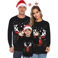 thumbnail image 1 of LSLJS Christmas Pajamas Pyjamas de Noël Assortis pour la Famille, Ensemble Décontracté pour Hommes Style Laid de Noël Imprimé à Manches Longues Col Rond, pour Adultes et Enfants Ensemble de Vêtements de Nuit des Fêtes, 1 of 7