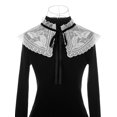 thumbnail image 2 of INSPIRE CHIC Detachable Fake Collar, Neck Ruff Mini Cape Choker False Dickey Collar for Blouse White-4, 2 of 5