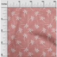 thumbnail image 3 of oneOone Silk Tabby Red Fabric Block Sewing Craft Projects Fabric Prints By Yard 42 Inch Wide, 3 of 6