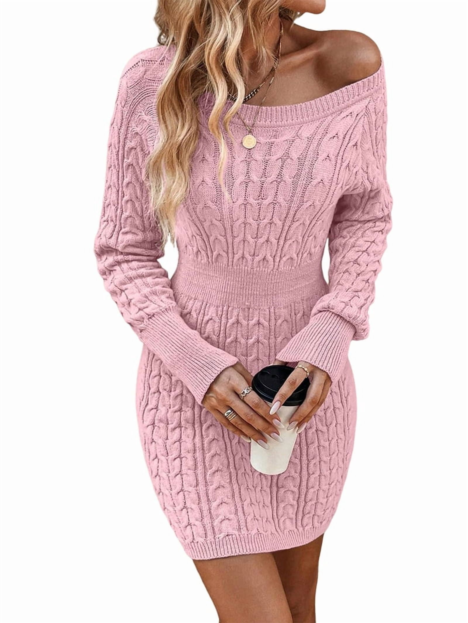 knit dress canada Women's Dark gray melange Rib-knit Dress
