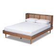 thumbnail image 1 of Baxton Studio Rina King Size Brown Wood Platform Bed with Headboard, 1 of 10