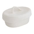 thumbnail image 1 of Oval Baskets With Lids Decorative Baskets With Lids Organizing Natural Cotton Rope Lidded Baskets With Handles Storage Baskets With Lid for Daily Household Storage and Travel Storage, 1 of 5