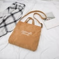 thumbnail image 1 of AMERTEER Fashion Lady Corduroy Solid Color Wild Large Capacity Shoulder Bag Messender Bag, 1 of 4