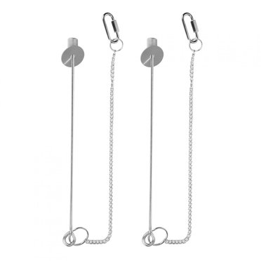 Wchiuoe Fourchette à Fruits pour Animaux de Compagnie, 2 Pcs Jouet Mangeoire Suspendue pour Poulet et Légumes Perroquets Fourchette de Recherche de Nourriture