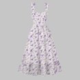 thumbnail image 1 of Ovzne Robes d'Été pour Femmes 2025 Robe de Plage Robe Décontractée pour Femmes Imprimée d'Été Grand Ourlet Sans Manches Robe à Col en V Robe de Vacances Imprimée Liquidation, 1 of 7