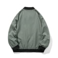 thumbnail image 4 of NJDVHB Fall Winter Coats for Men,Puffer Jacket Men,Man Solid Pockets Zipper Loose Baseball Collar Coat,Gray,M, 4 of 4