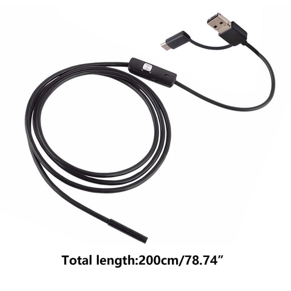 Rvkxad 3-in-1 USB Endoscope, Type C Borescope with HD Camera for Inspection Snake Camera, Industrial Endoscope Inspection Tool
