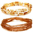 thumbnail image 1 of 2PCS Women Waist Bead Chain Fashion Bead Body Chain Belly Chain for Beach, 1 of 10