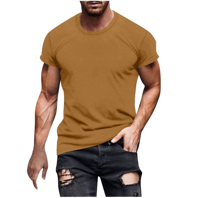 Vente de Chemises pour Hommes en Liquidation! T-Shirt pour Homme à Manches Courtes, Col Rond, T-Shirt Décontracté d'Été Classique Basique, Tee-Shirts