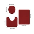 thumbnail image 3 of Chmadoxn Bathroom Rugs, Rugs for Living Room, Area Rug, Bath Mat Bathroom Toilet Cover Bathroom Mats Absorbent Printed Floor Mats Bathroom Toilet 3 Piece Floor Mat Set carpeting carpeting, 3 of 8