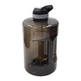 thumbnail image 5 of Mainstays Black 3.78 Litres Plastic Time Marker Straw & Handle Water Bottle, Leak Proof Jug, 1 Piece, 5 of 5